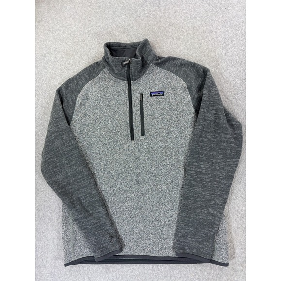 Patagonia Fleece 1/2 Zip BETTER‎ SWEATER Pullover (Men's Large) Gray
